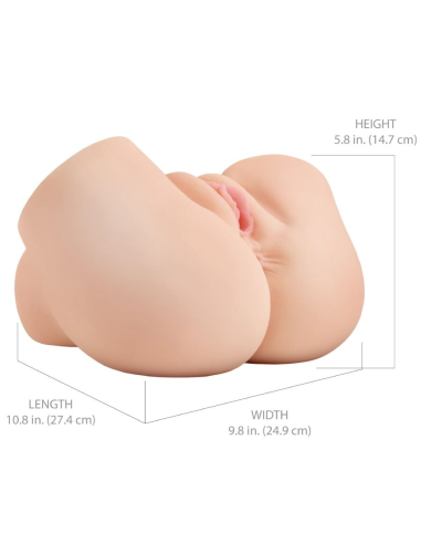 PDX ELITE - BACK THAT ASS UP MASTURBADOR VAGINA Y ANO REALÍSTICO CON VIBRACIÓN