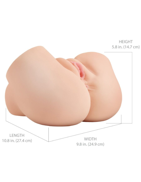 PDX ELITE - BACK THAT ASS UP MASTURBADOR VAGINA Y ANO REALÍSTICO CON VIBRACIÓN