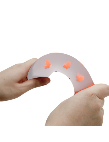 PRETTY LOVE - MAGICAL NIGHTFALL DILDO SIN VIBRACIÓN LUMINOSO NARANJA