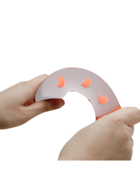 PRETTY LOVE - MAGICAL NIGHTFALL DILDO SIN VIBRACIÓN LUMINOSO NARANJA