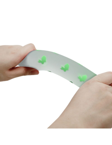 PRETTY LOVE - MAGICAL NIGHTFALL DILDO SIN VIBRACIÓN LUMINOSO VERDE