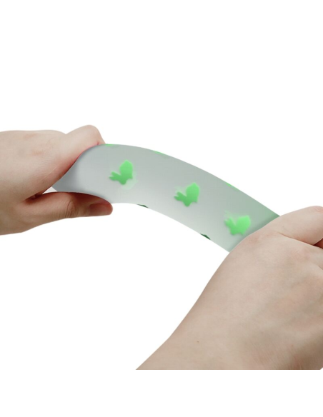 PRETTY LOVE - MAGICAL NIGHTFALL DILDO SIN VIBRACIÓN LUMINOSO VERDE