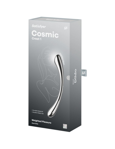 SATISFYER - COSMIC CREST 1 DILDO ACERO INOXIDABLE DOBLE USO