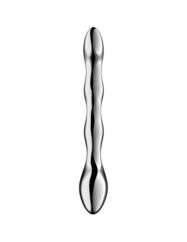SATISFYER - COSMIC CREST 2 DILDO ACERO INOXIDABLE DOBLE USO