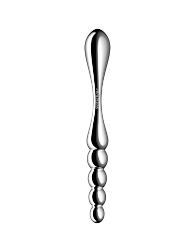SATISFYER - STAR FORCE 1 DILDO ACERO INOXIDABLE DOBLE USO
