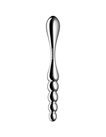 SATISFYER - STAR FORCE 1 DILDO ACERO INOXIDABLE DOBLE USO