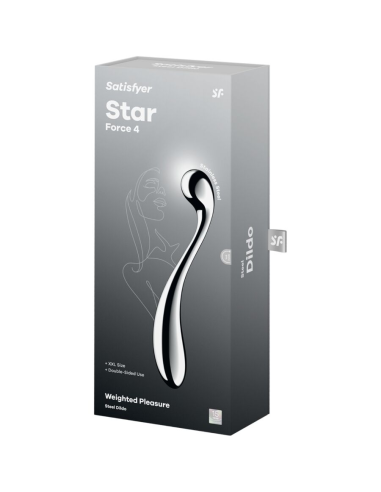 SATISFYER - STAR FORCE 4 DILDO ACERO INOXIDABLE DOBLE USO