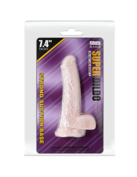BAILE - SUPER DILDO REALÍSTICO NATURAL 18.8 CM