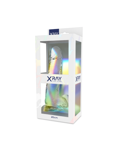 X RAY - CLEAR DILDO REALISTA TRANSPARENTE 20 CM -O- 4.5 CM