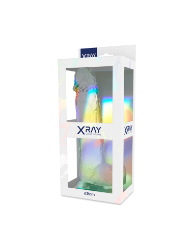 X RAY - CLEAR DILDO REALISTA TRANSPARENTE 22 CM -O- 4.6 CM