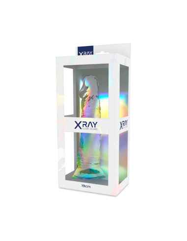 X RAY - CLEAR DILDO TRANSPARENTE 19 CM -O- 4 CM