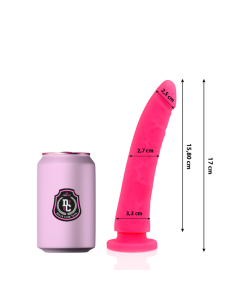 DELTA CLUB - DILDO REALISTA ROSA SILICONA MEDICA 17 CM -O- 3 CM