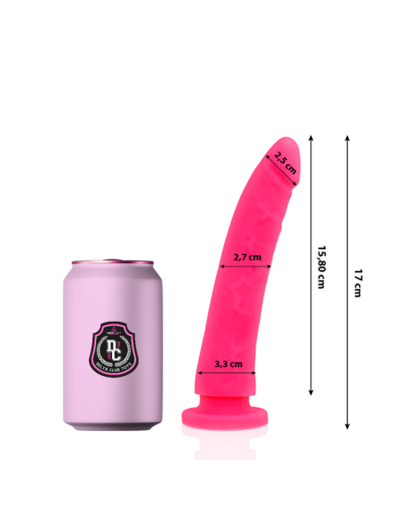 DELTA CLUB - DILDO REALISTA ROSA SILICONA MEDICA 17 CM -O- 3 CM