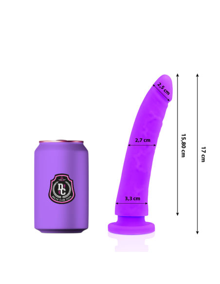 DELTA CLUB - DILDO REALISTA LILA SILICONA MEDICA 17 CM -O- 3 CM