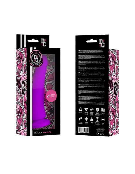 DELTA CLUB - DILDO REALISTA LILA SILICONA MEDICA 17 CM -O- 3 CM