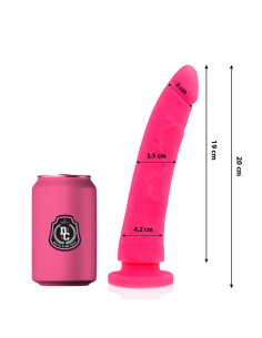DELTA CLUB - DILDO REALISTA ROSA SILICONA MEDICA 20 CM -O- 4 CM