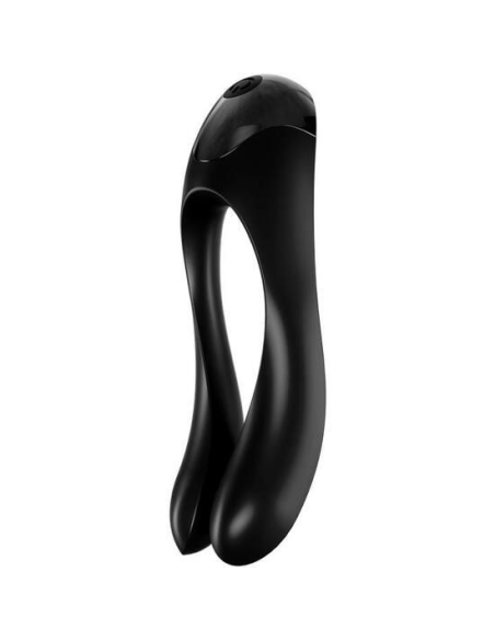 SATISFYER - CANDY CANE Vibrador Dedal Negro | SexPlace.MX