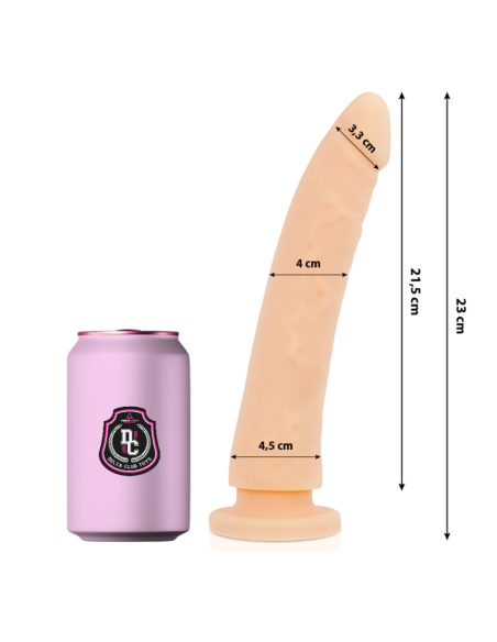 DELTA CLUB - DILDO REALISTA NATURAL SILICONA MEDICA 23 CM -O- 4.5 CM