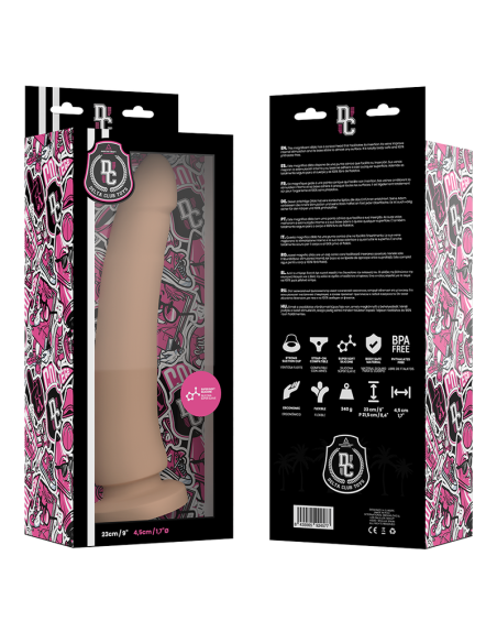 DELTA CLUB - DILDO REALISTA NATURAL SILICONA MEDICA 23 CM -O- 4.5 CM