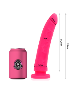 DELTA CLUB - DILDO REALISTA ROSA SILICONA MEDICA 23 CM -O- 4.5 CM
