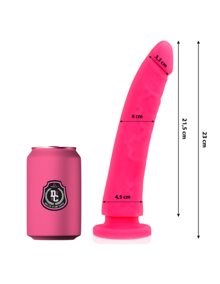DELTA CLUB - DILDO REALISTA ROSA SILICONA MEDICA 23 CM -O- 4.5 CM