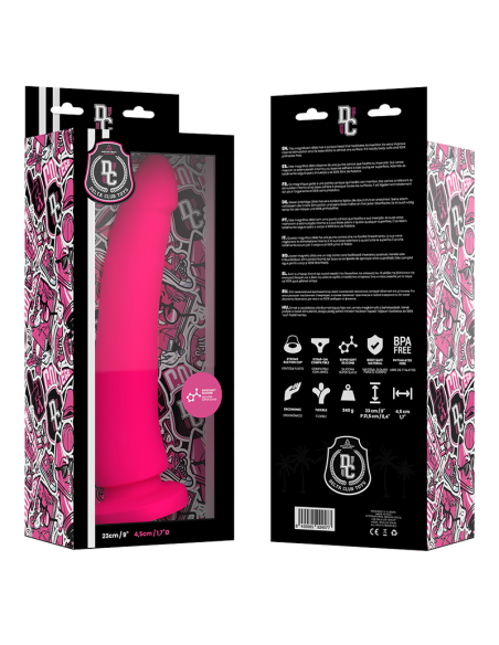 DELTA CLUB - DILDO REALISTA ROSA SILICONA MEDICA 23 CM -O- 4.5 CM