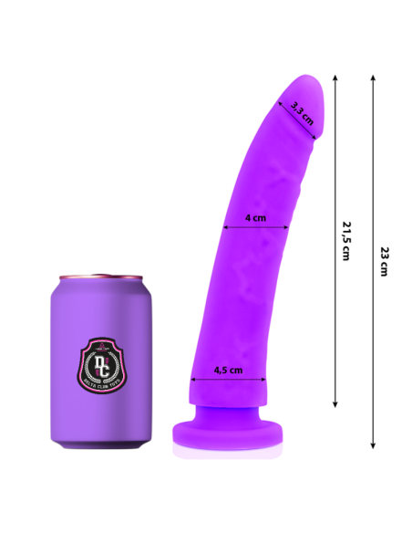 DELTA CLUB - DILDO REALISTA LILA SILICONA MEDICA 23 CM -O- 4.5 CM