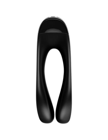 SATISFYER - CANDY CANE Vibrador Dedal Negro | SexPlace.MX