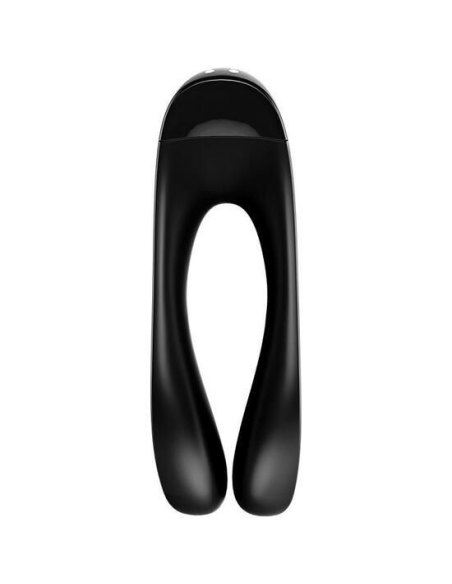 SATISFYER - CANDY CANE Vibrador Dedal Negro | SexPlace.MX