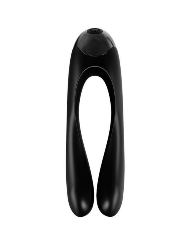 SATISFYER - CANDY CANE Vibrador Dedal Negro | SexPlace.MX