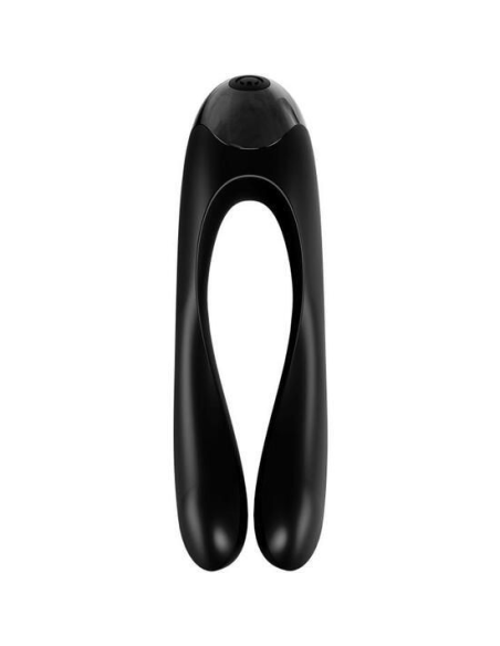 SATISFYER - CANDY CANE Vibrador Dedal Negro | SexPlace.MX