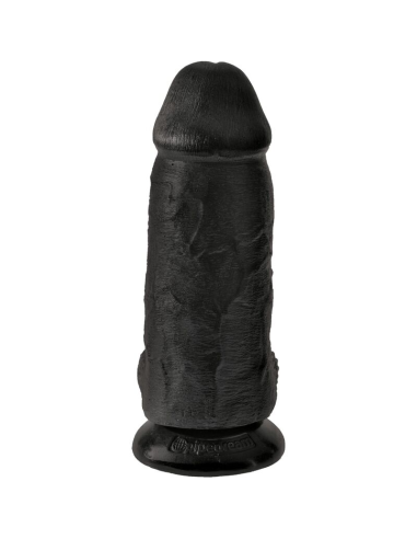 KING COCK - PENE REALÍSTICO CHUBBY 23 CM NEGRO