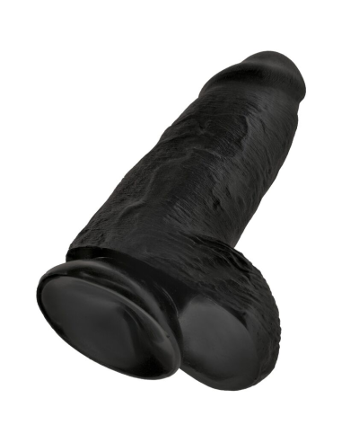KING COCK - PENE REALÍSTICO CHUBBY 23 CM NEGRO