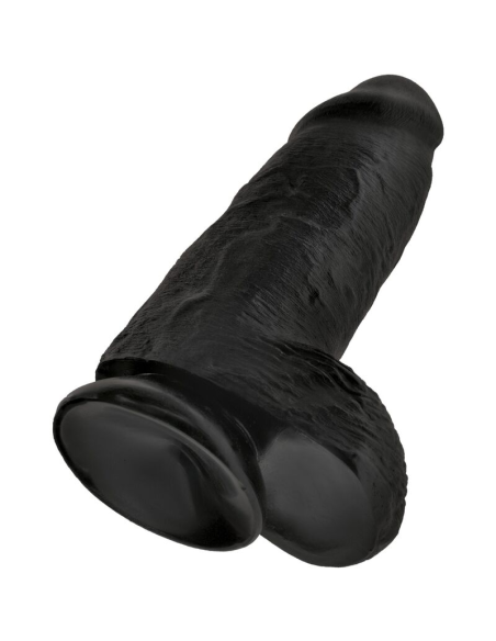 KING COCK - PENE REALÍSTICO CHUBBY 23 CM NEGRO