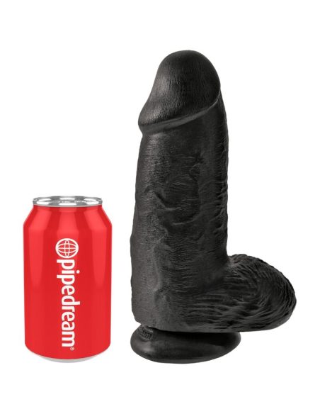 KING COCK - PENE REALÍSTICO CHUBBY 23 CM NEGRO