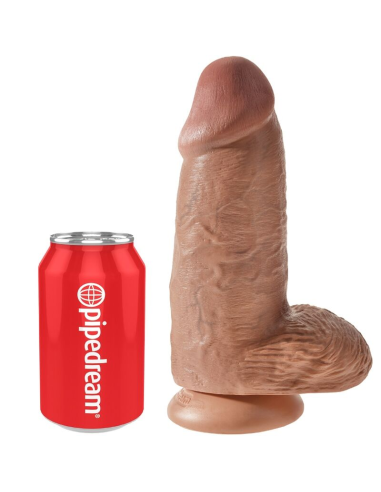 KING COCK - PENE REALÍSTICO CHUBBY 23 CM CARAMELO