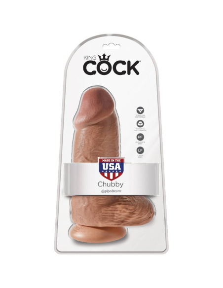 KING COCK - PENE REALÍSTICO CHUBBY 23 CM CARAMELO
