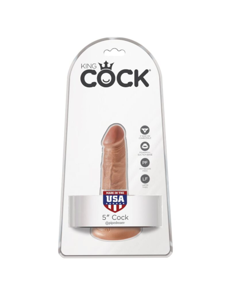 KING COCK - PENE REALÍSTICO 12 CM CARAMELO