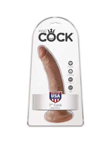 KING COCK - PENE REALÍSTICO 17.5 CM CARAMELO