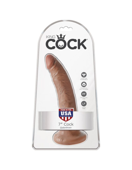 KING COCK - PENE REALÍSTICO 17.5 CM CARAMELO
