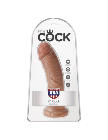 KING COCK - PENE REALÍSTICO 19.5 CM CARAMELO