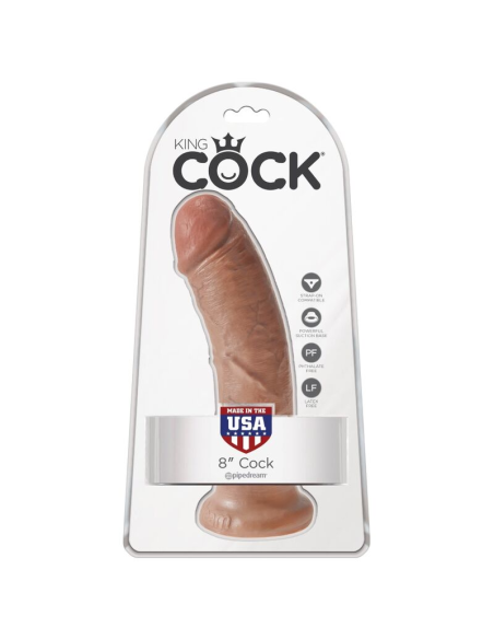 KING COCK - PENE REALÍSTICO 19.5 CM CARAMELO
