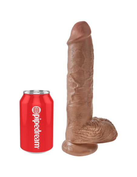 KING COCK - PENE REALÍSTICO CON TESTÍCULOS 19.8 CM CARAMELO