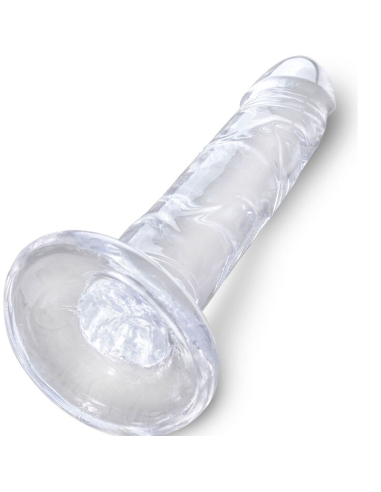 KING COCK - CLEAR PENE REALÍSTICO 15.5 CM TRANSPARENTE