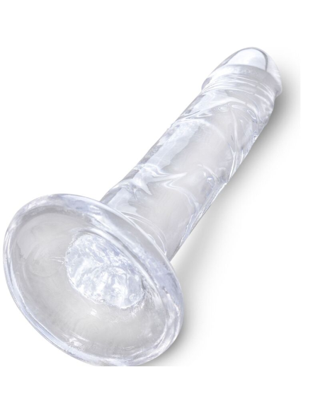 KING COCK - CLEAR PENE REALÍSTICO 15.5 CM TRANSPARENTE
