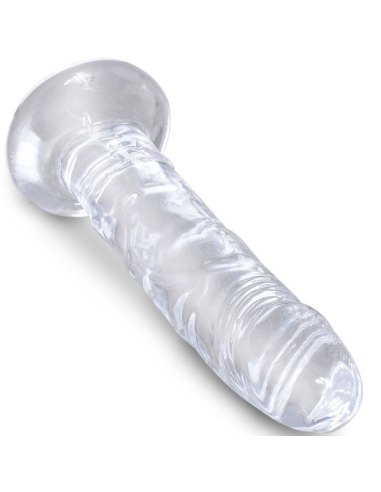 KING COCK - CLEAR PENE REALÍSTICO 15.5 CM TRANSPARENTE