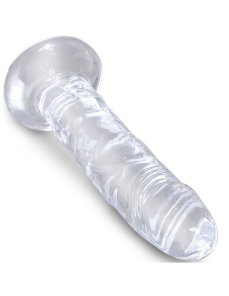 KING COCK - CLEAR PENE REALÍSTICO 15.5 CM TRANSPARENTE