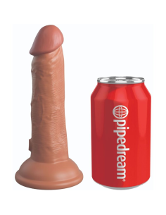 KING COCK - ÉLITE DILDO REALÍSTICO SILICONA 15.2 CM CARAMELO