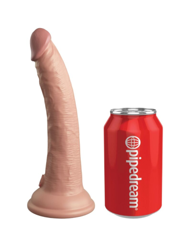 KING COCK - ÉLITE DILDO REALÍSTICO SILICONA 17.8 CM