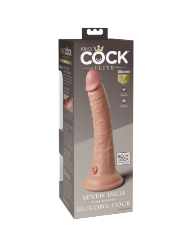 KING COCK - ÉLITE DILDO REALÍSTICO SILICONA 17.8 CM